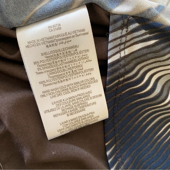 Black and Blue maxandcleo faux wraparound, sleeveless dress - Size Small - Picture 8 of 9